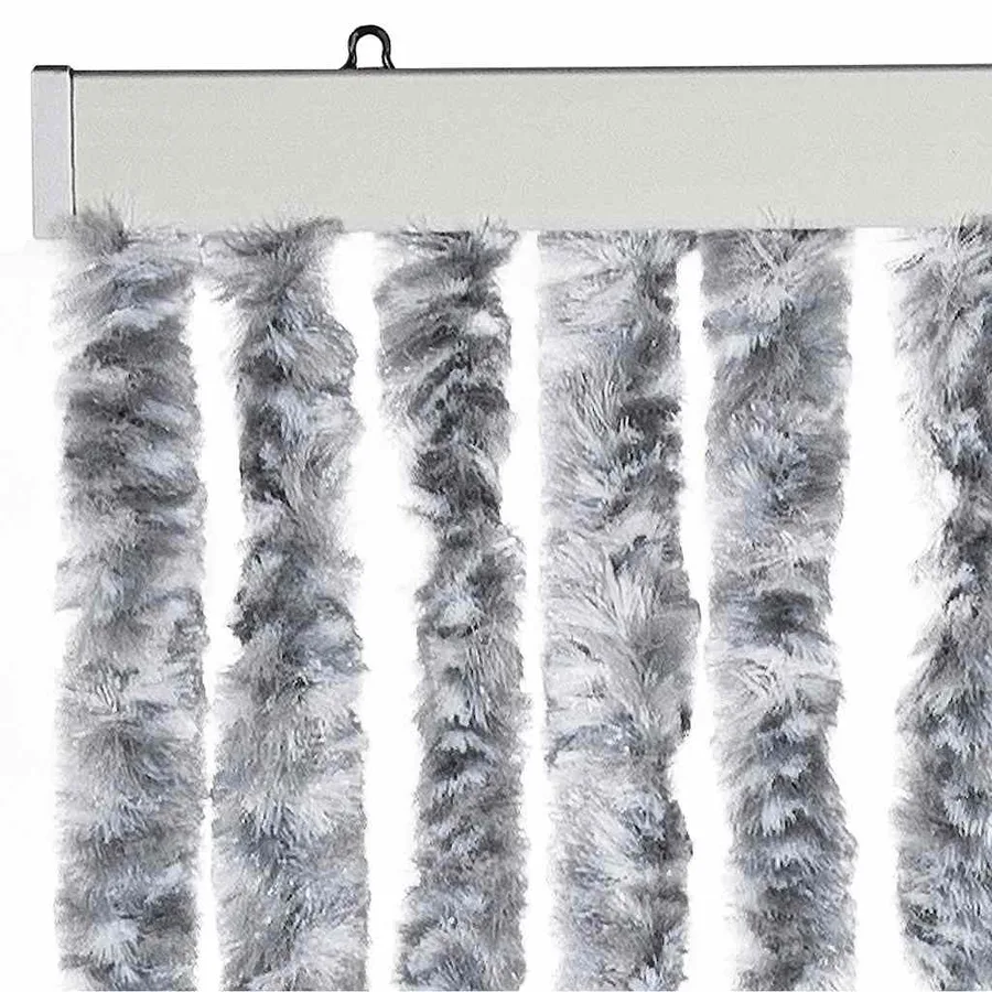 Moustiquaire Blanc et gris 56x185 cm Chenille - 4