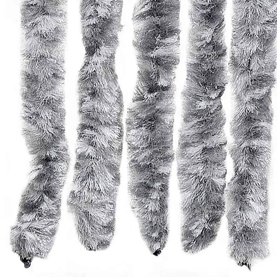 Moustiquaire Blanc et gris 56x185 cm Chenille - 5