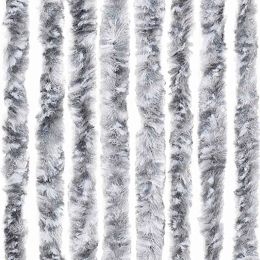 Moustiquaire Blanc et gris 56x185 cm Chenille - 6