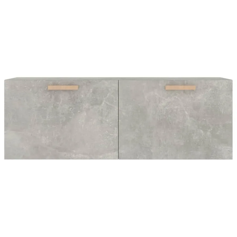Armoire murale Gris béton 100x36,5x35 cm Bois d'ingénierie - 5