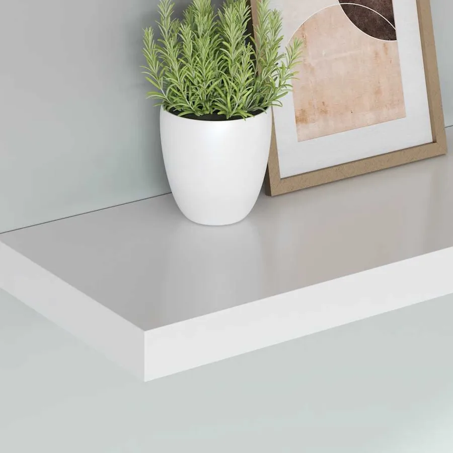 Étagères murales flottantes 4 pcs blanc 80x23,5x3,8 cm MDF - 4