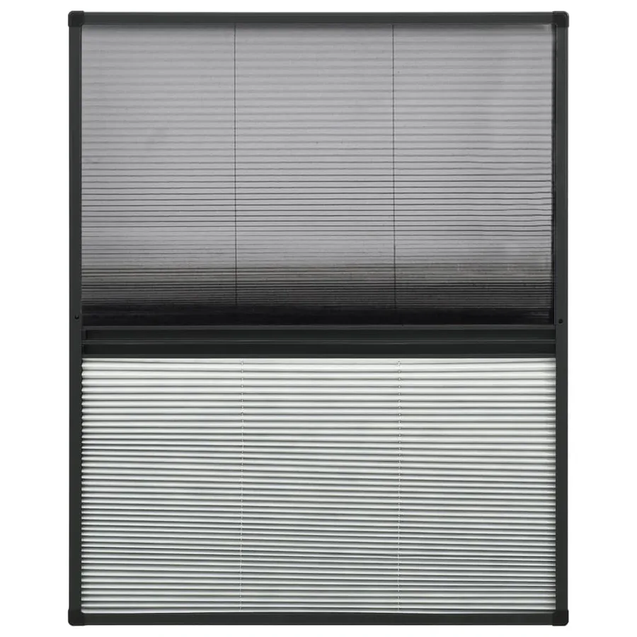 Moustiquaire plissée pour fenêtre Aluminium 60x80cm avec auvent - 2