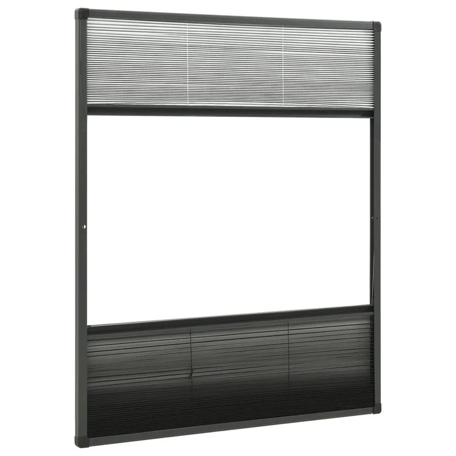 Moustiquaire plissée pour fenêtre Aluminium 60x80cm avec auvent - 5