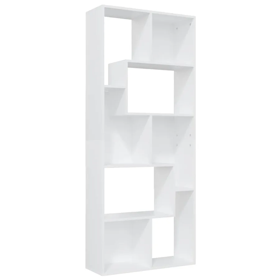 Bibliothèque Blanc 67x24x161 cm Bois d'ingénierie - 2