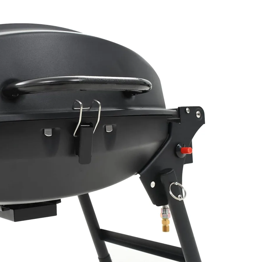 Barbecue à gaz portatif avec zone de cuisson Noir - 11
