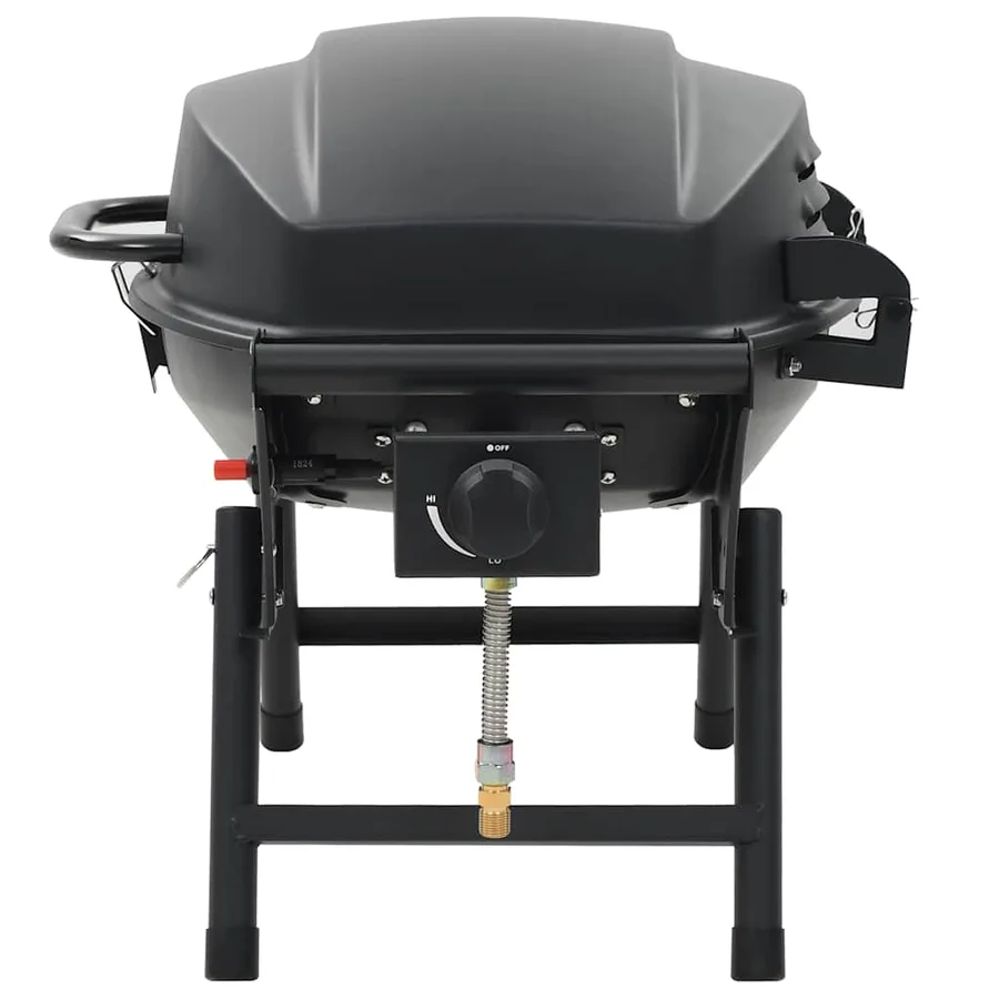 Barbecue à gaz portatif avec zone de cuisson Noir - 5