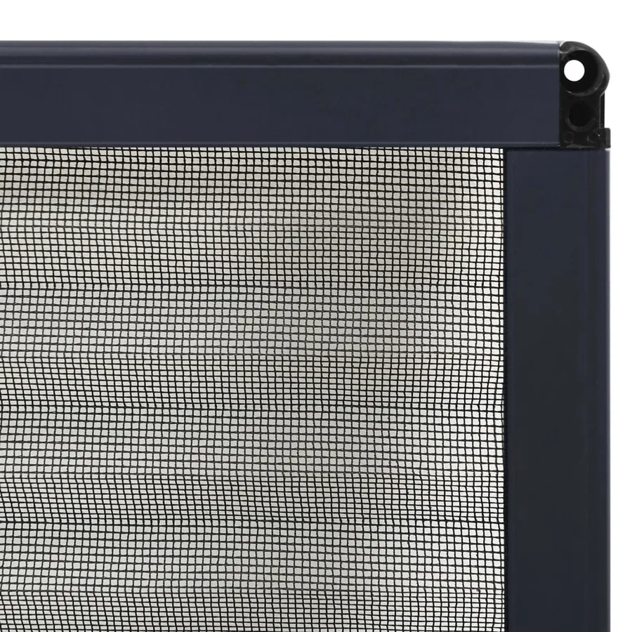 Moustiquaire plissée pour fenêtre Aluminium Anthracite 60x80 cm - 6
