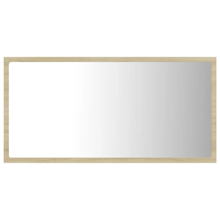 Miroir LED de salle de bain Chêne sonoma 80x8,5x37 cm Acrylique - 7