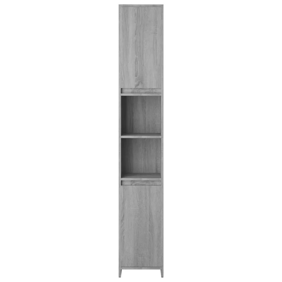 Armoire de bain Sonoma gris 30x30x183,5 cm Bois d'ingénierie - 6