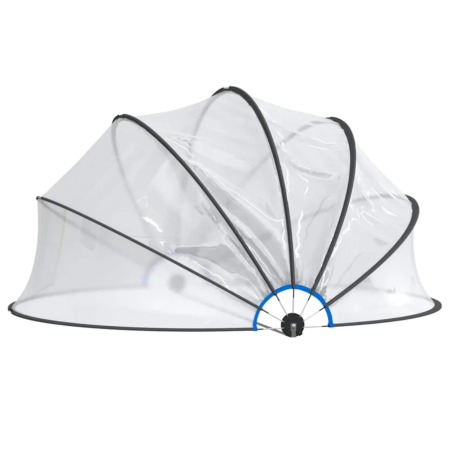 Dôme de piscine rond 406x203 cm PVC - 3