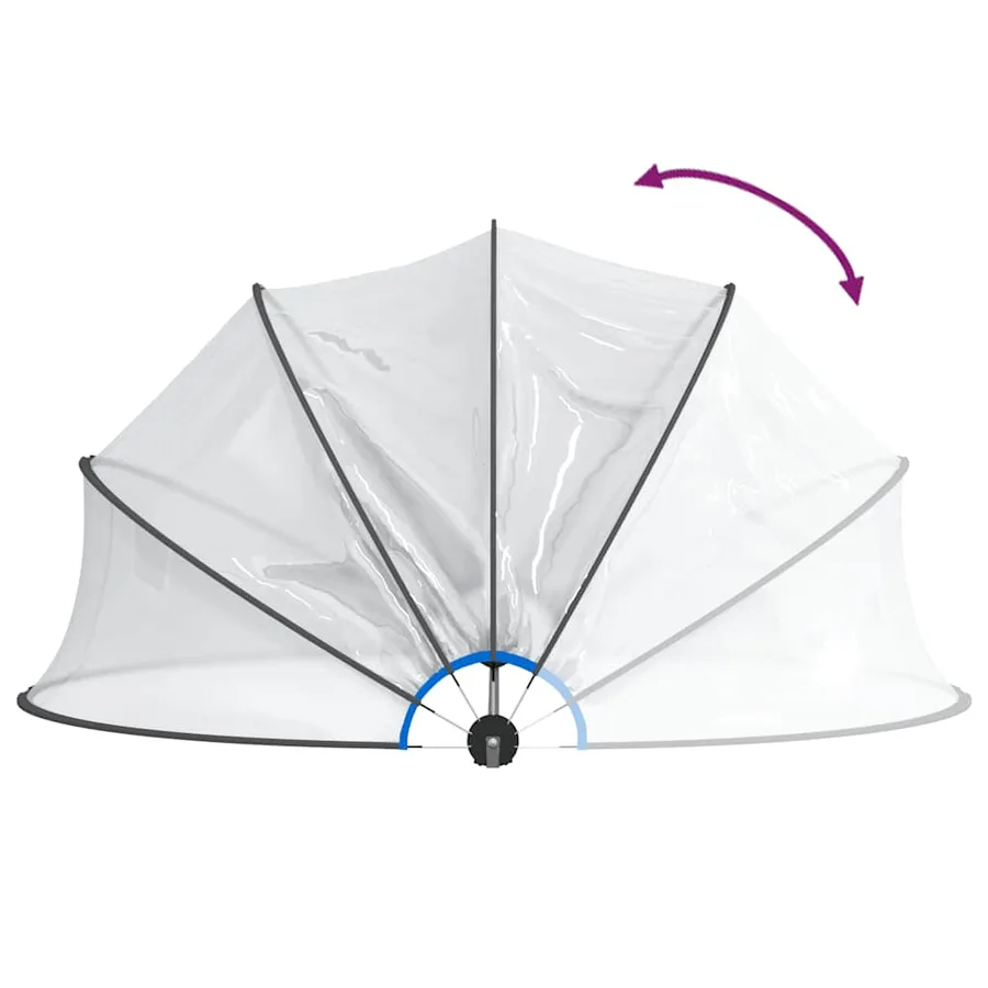 Dôme de piscine rond 406x203 cm PVC - 6