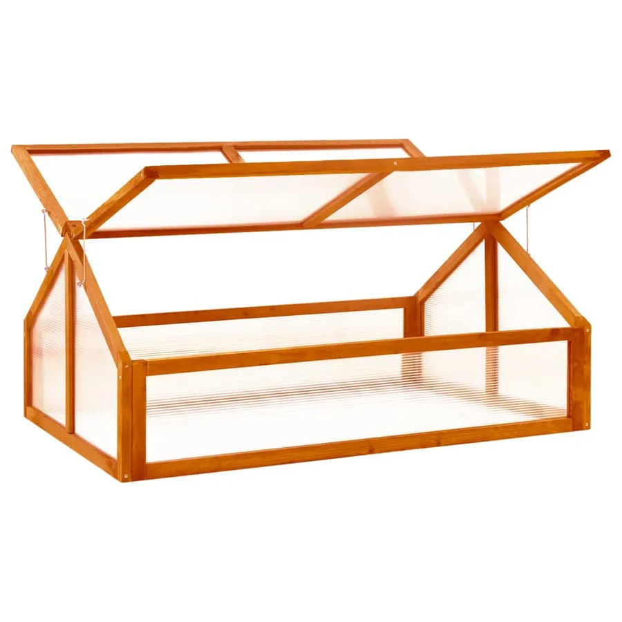 Serre Marron 114x80x50 cm Bois de sapin - 2