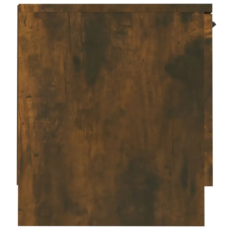 Meuble TV Chêne fumé 140x35x40 cm Bois d'ingénierie - 6