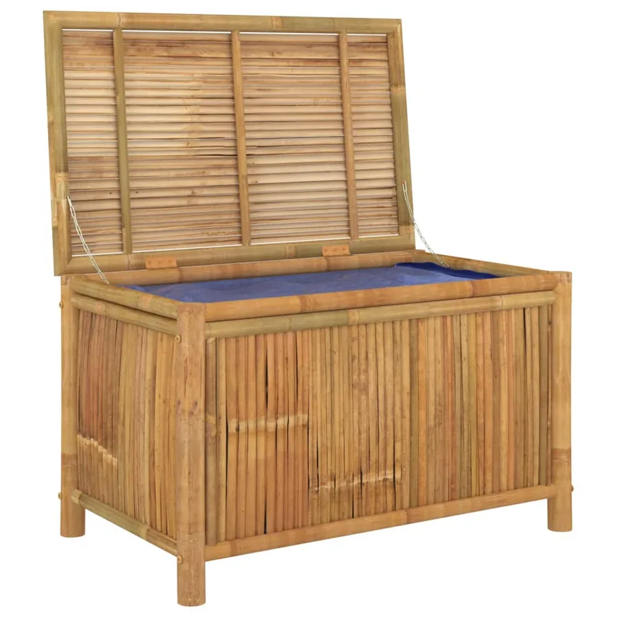 Boîte de rangement de jardin 90x52x55 cm Bambou - 5