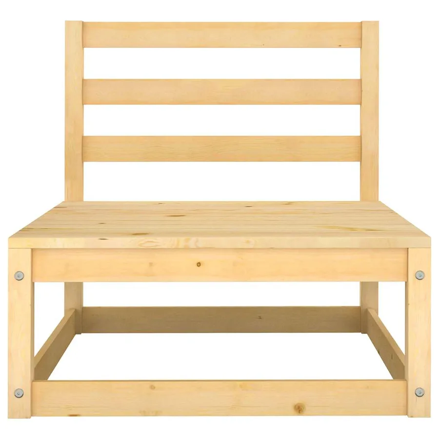 Salon de jardin 2 pcs avec coussins Bois de pin massif - 4