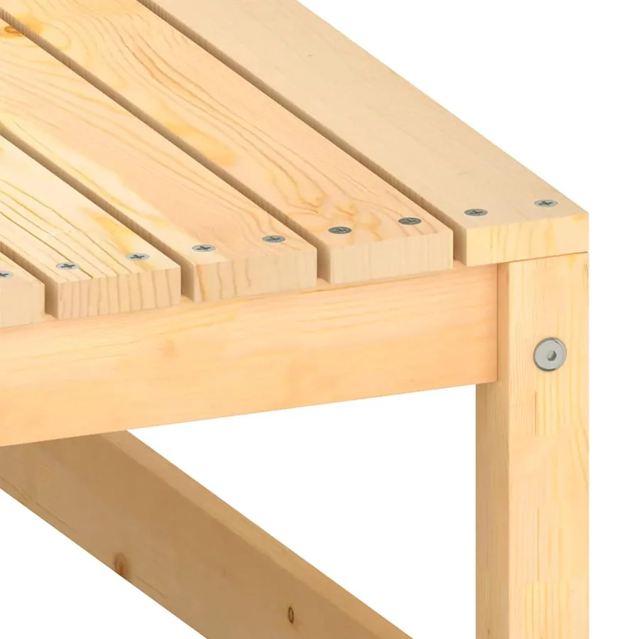 Salon de jardin 2 pcs avec coussins Bois de pin massif - 9