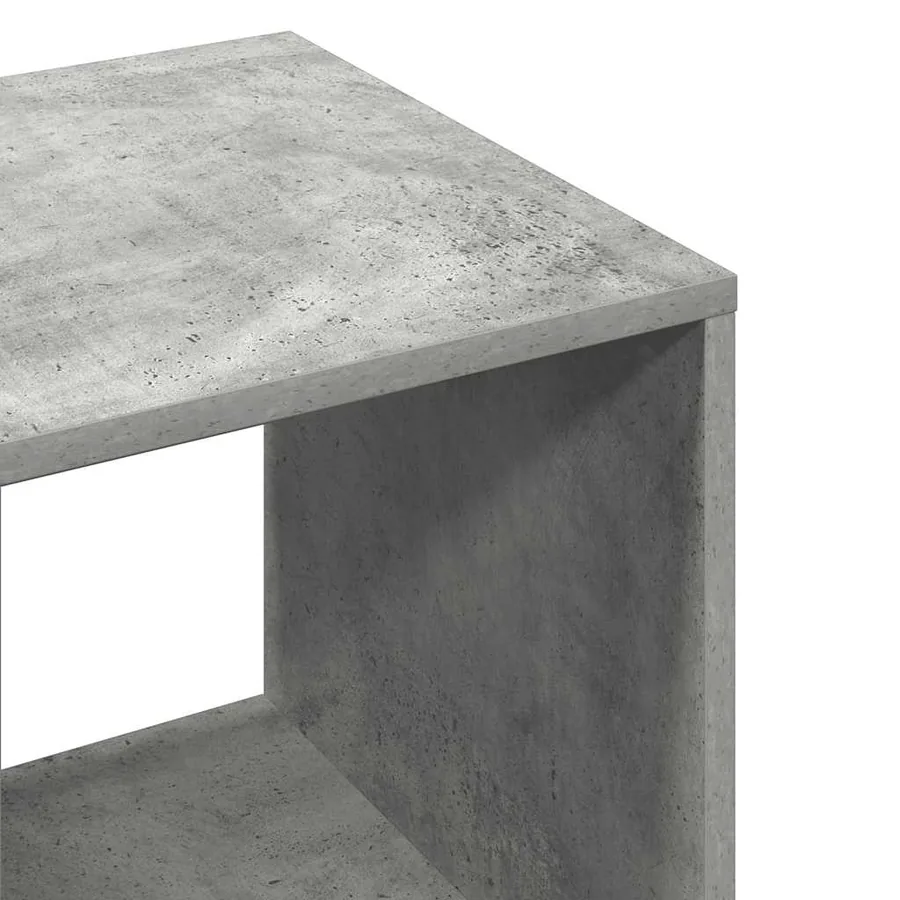 Garde-robe Gris béton 80x40x110 cm Bois d’ingénierie - 7