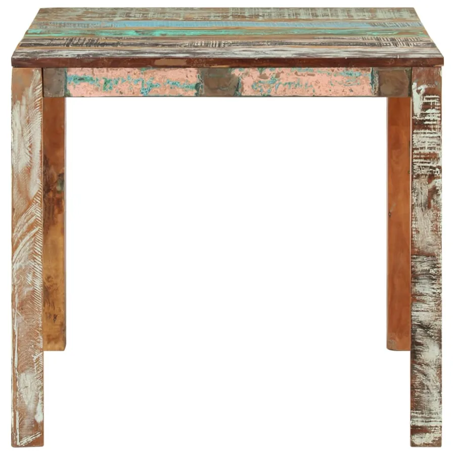 Table à manger 82x80x76 cm Bois de récupération massif - 2