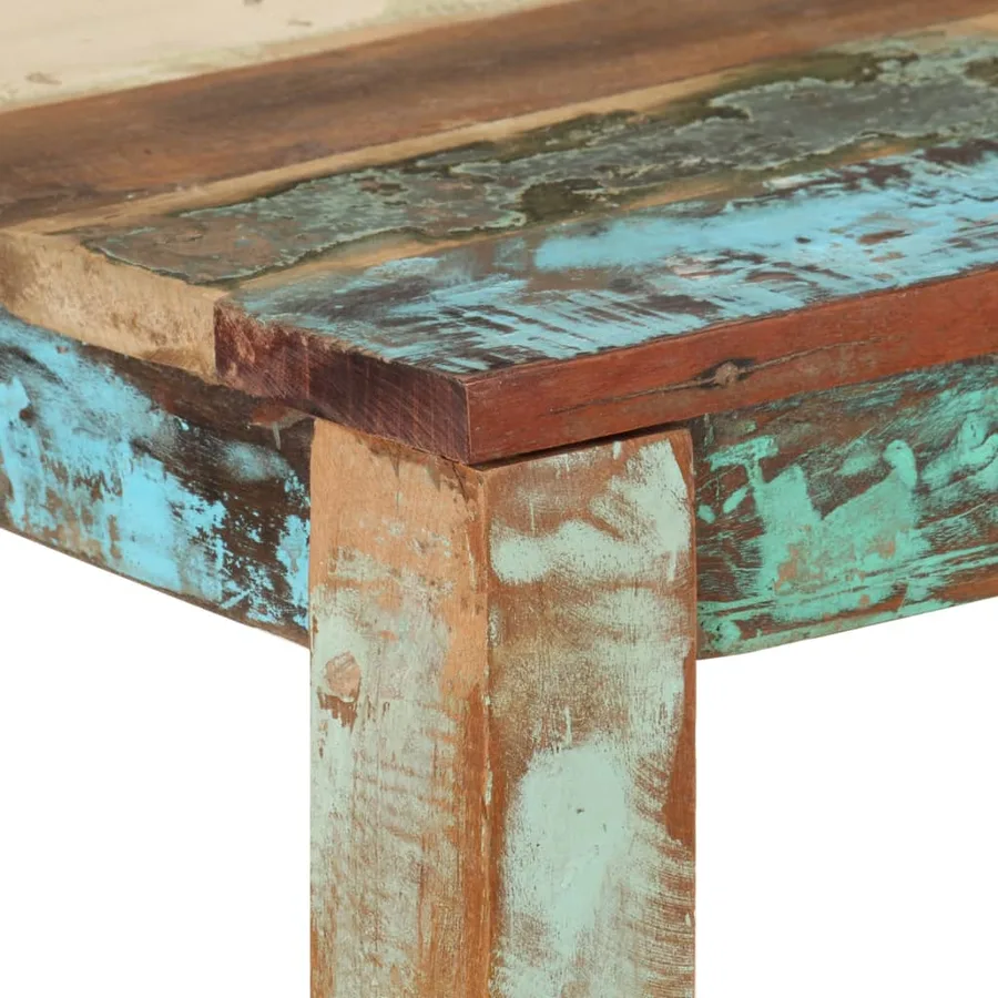 Table à manger 82x80x76 cm Bois de récupération massif - 4