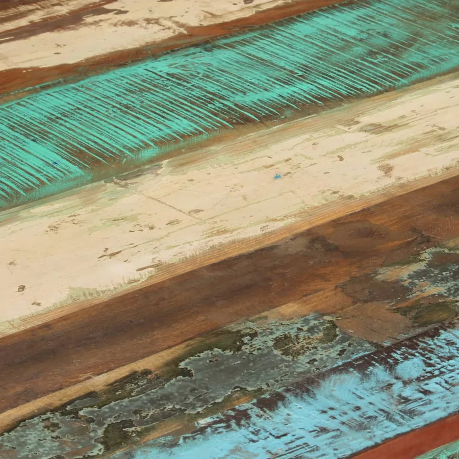 Table à manger 82x80x76 cm Bois de récupération massif - 5