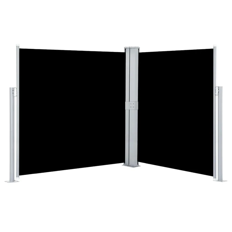 Auvent latéral rétractable Noir 140 x 600 cm - 2