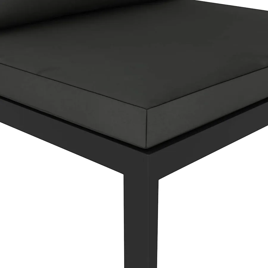 Canapé central sectionnel avec coussins Aluminium Anthracite - 16