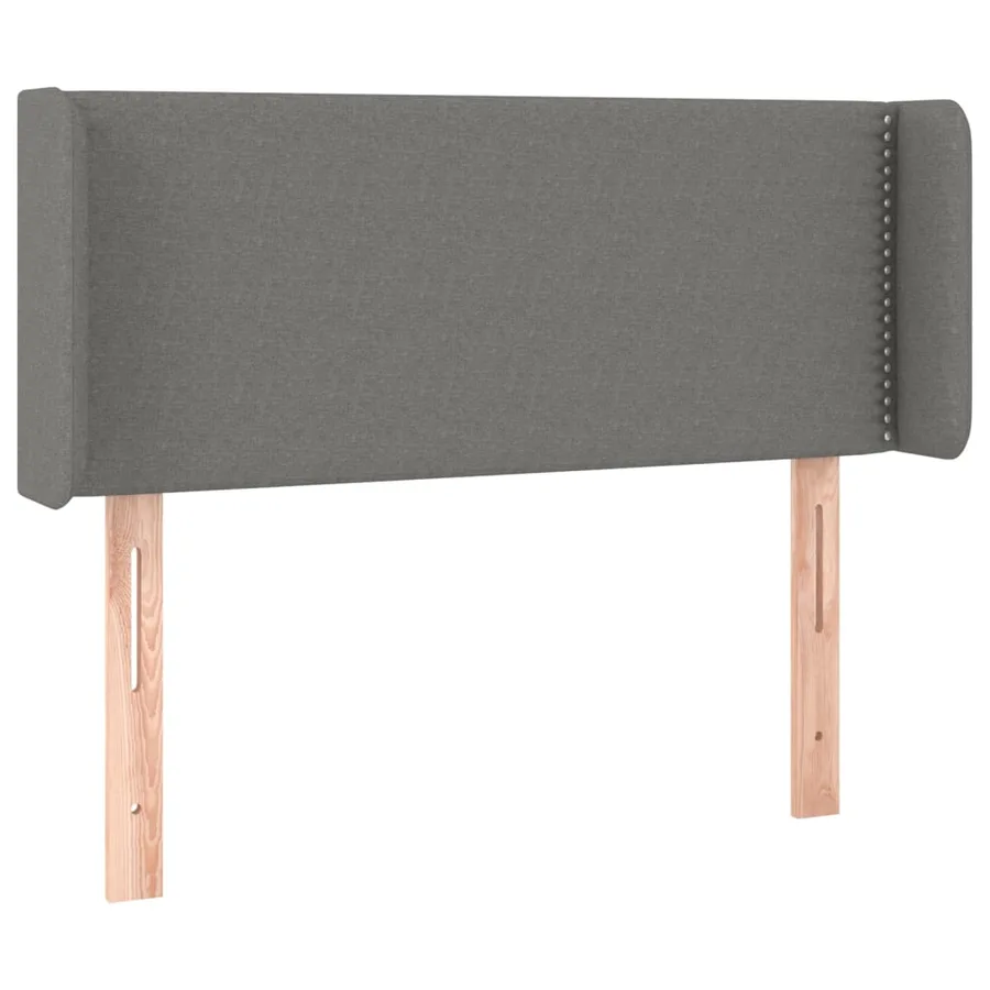 Tête de lit à LED Gris foncé 83x16x78/88 cm Tissu - 3
