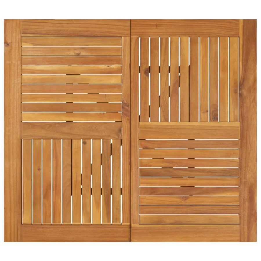 Table de jardin 85x85x75 cm Bois d'acacia solide - 4