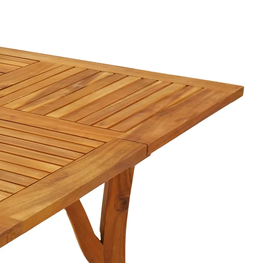 Table de jardin 85x85x75 cm Bois d'acacia solide - 5