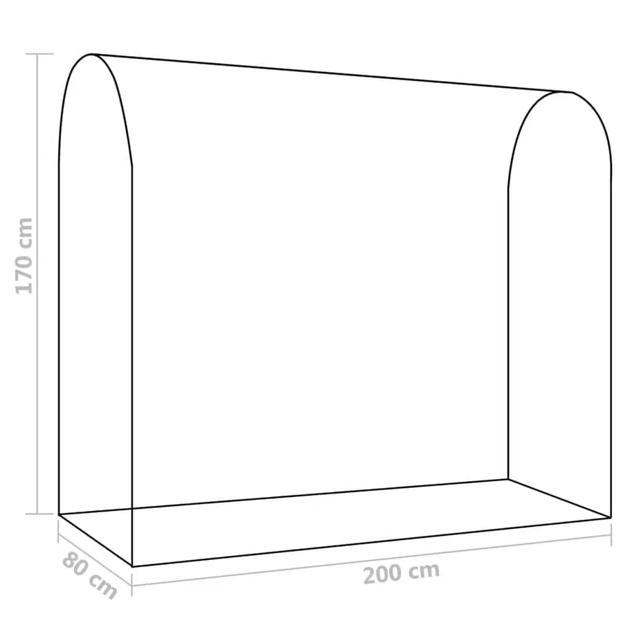 Serre avec porte zippée 200x80x170 cm - 10