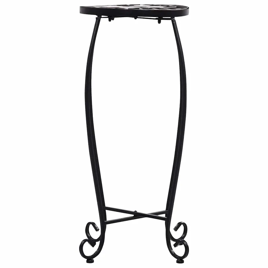 Tables mosaïque 3 pcs noir et blanc Céramique - 6