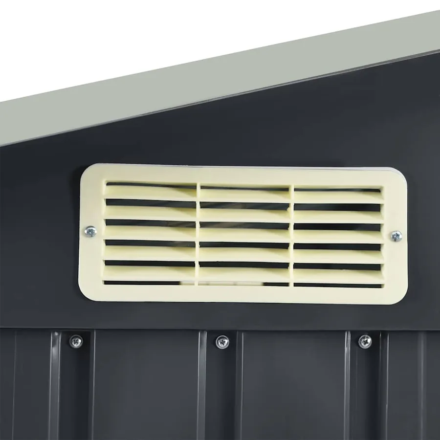 Abri de jardin avec étagère Anthracite 205x130x183 cm Fer - 8
