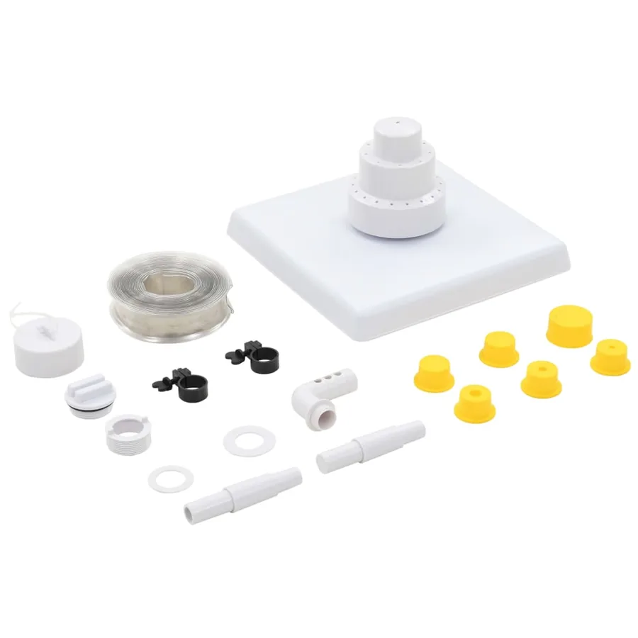 Ensemble de fontaine de piscine 13 pcs Blanc - 2