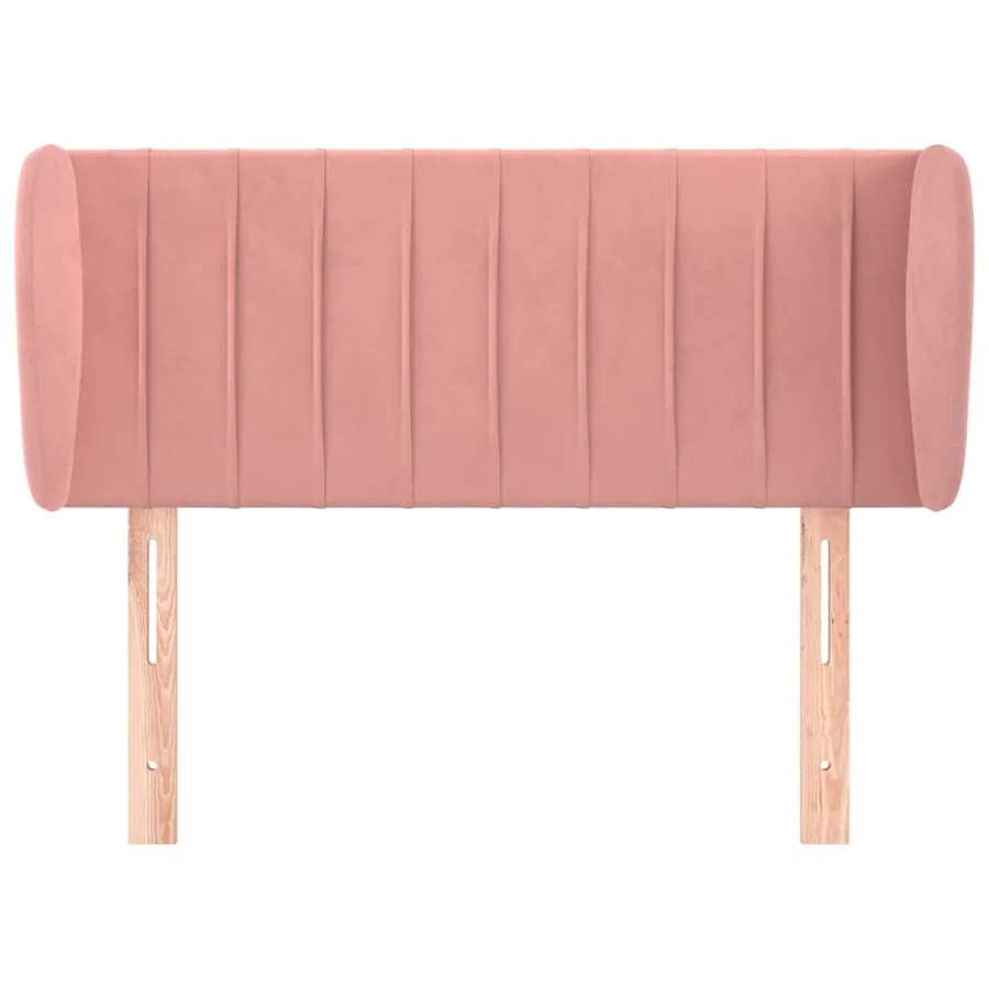 Tête de lit avec oreilles Rose 83x23x78/88 cm Velours - 3