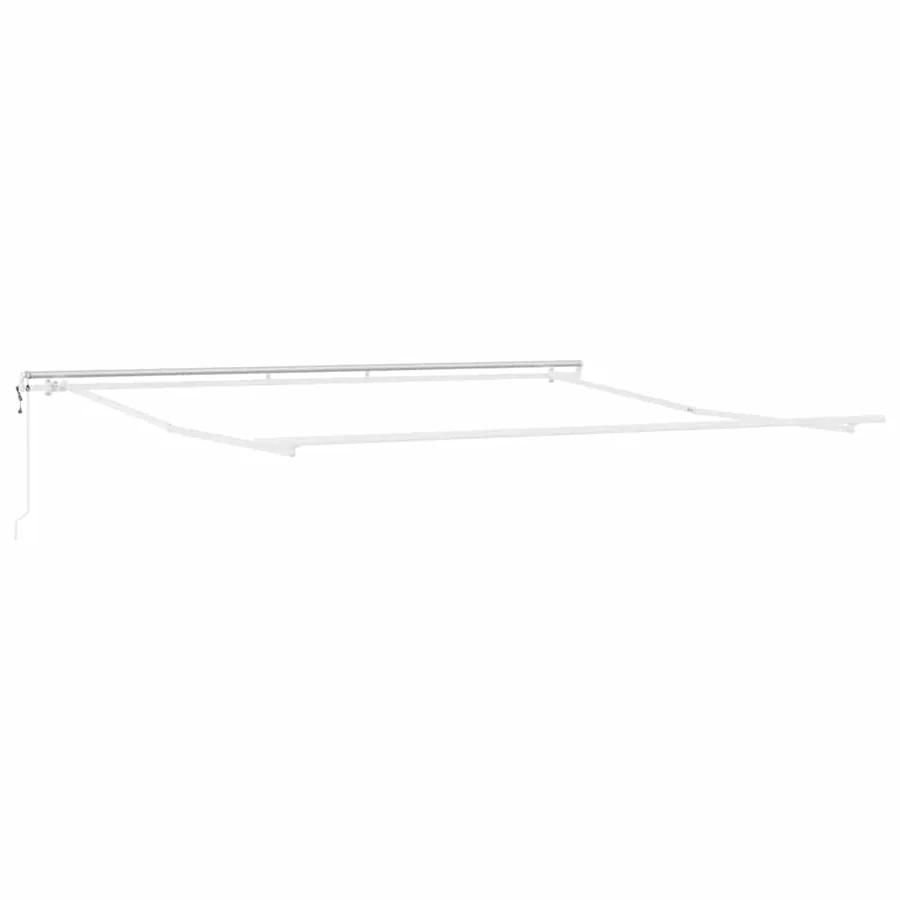 Cadre d'auvent Blanc 400 × 350 cm Aluminium - 2