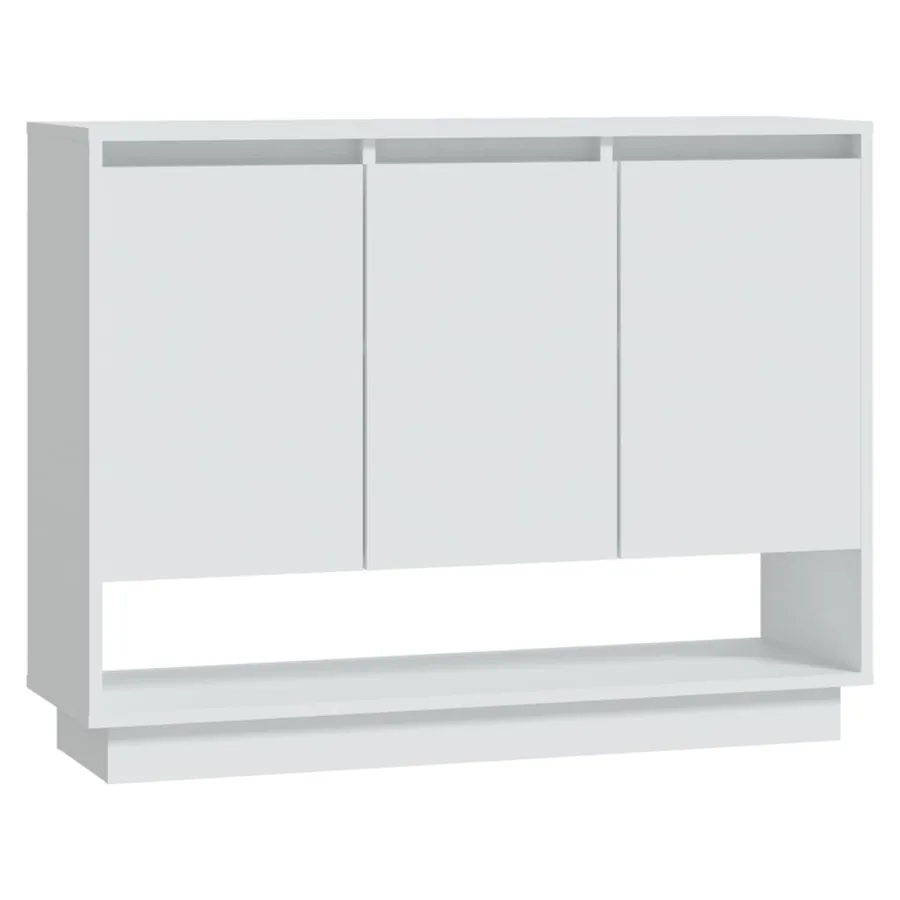 Buffet Blanc 97x31x75 cm Bois d'ingénierie - 2