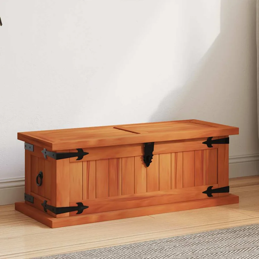 Coffre de rangement 60x25x22 cm Bois d'acacia solide