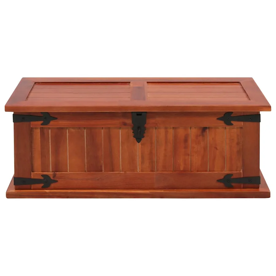 Coffre de rangement 60x25x22 cm Bois d'acacia solide - 4