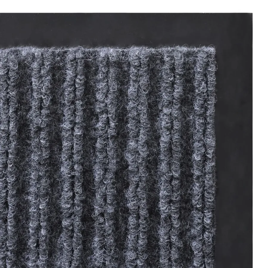Tapis d'entrée gris 120 x 180 cm PVC - 5