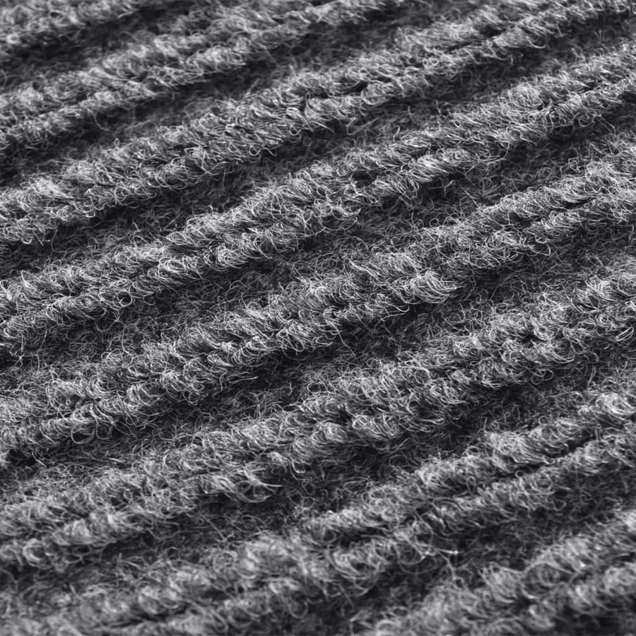 Tapis d'entrée gris 120 x 180 cm PVC - 6