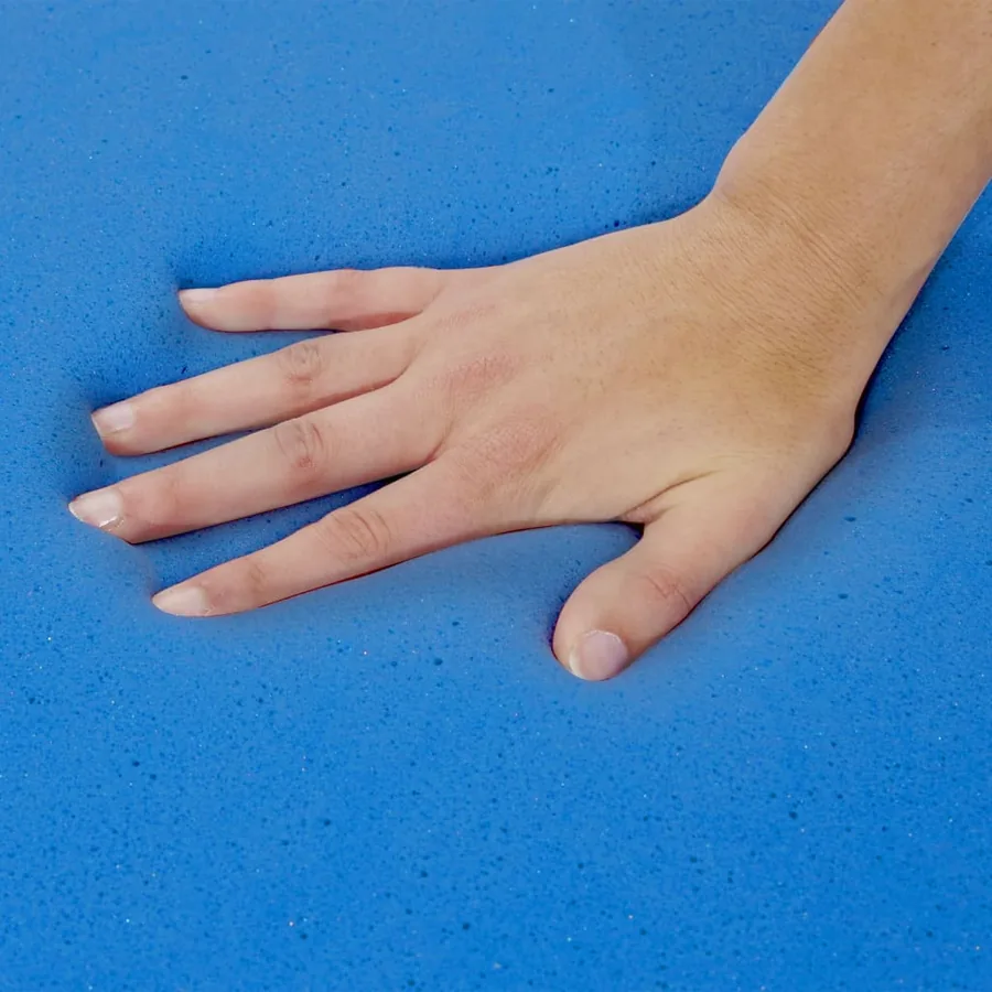 Sur-matelas 100 x 200 cm Mousse à mémoire de forme Visco 6 cm - 8