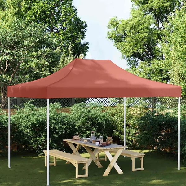 Toit de tente de réception 4x3 m Terre cuite 270 g/m²