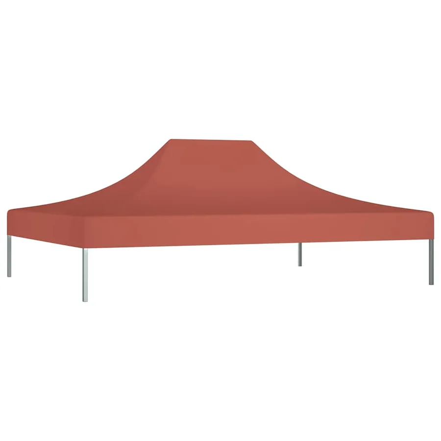 Toit de tente de réception 4x3 m Terre cuite 270 g/m² - 3
