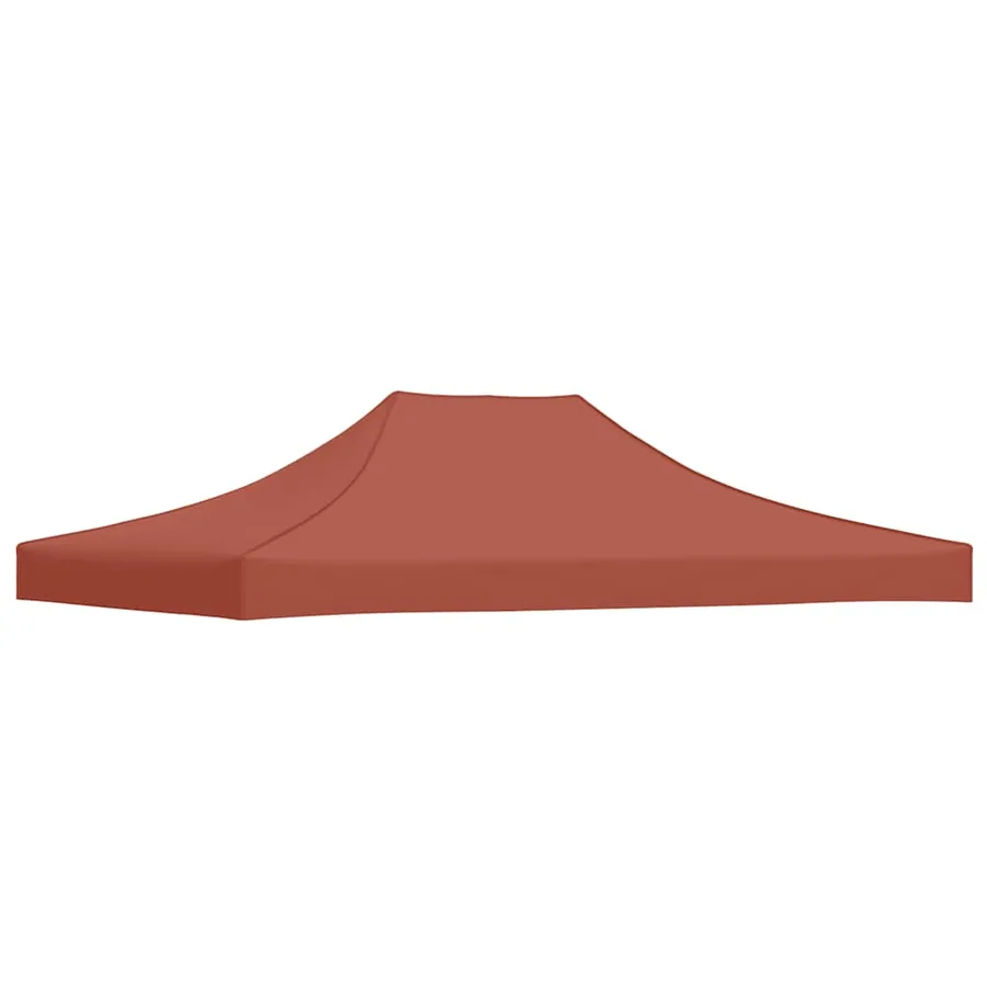 Toit de tente de réception 4x3 m Terre cuite 270 g/m² - 5