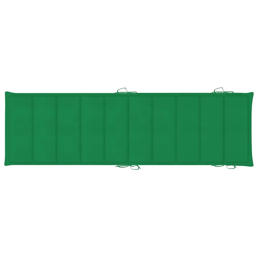 Chaises longues lot de 2 avec table et coussins Acacia solide - 10