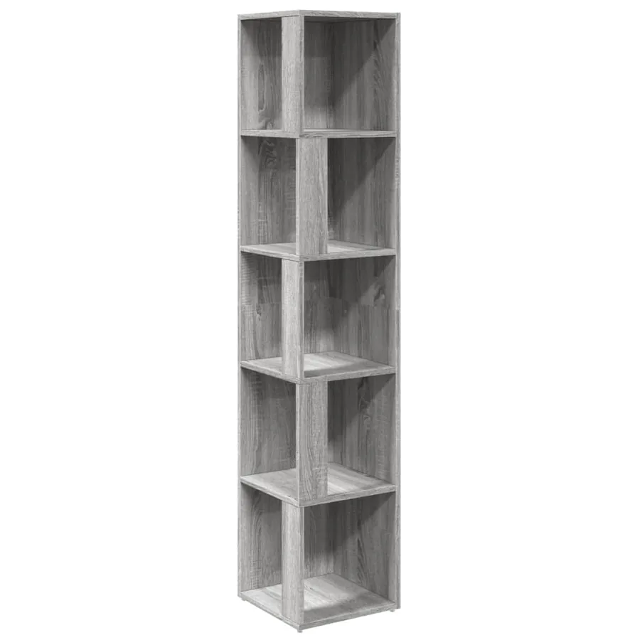 Armoire d'angle Sonoma gris 33x33x164,5 cm Bois d'ingénierie - 2