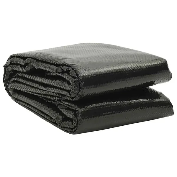 Couverture de piscine Noir 488 x 244 cm PE
