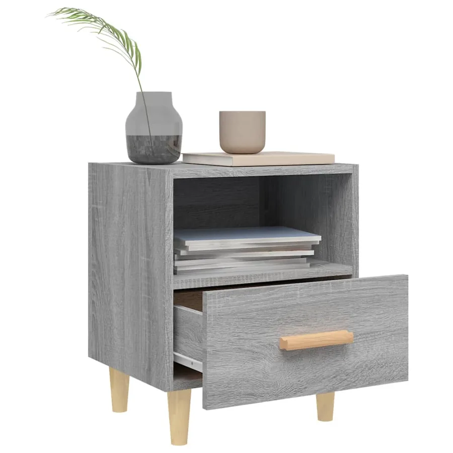 Table de chevet Sonoma gris 40x35x47 cm - 3