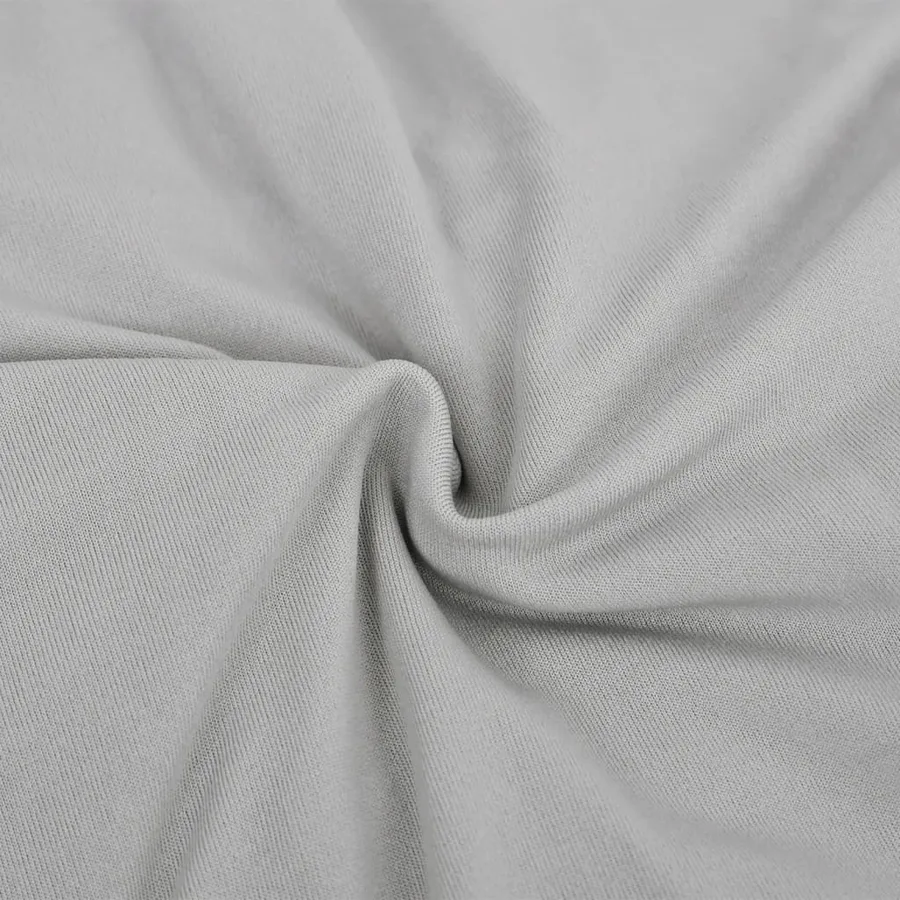 Housse extensible de canapé 2 places Gris Jersey de polyester - 4