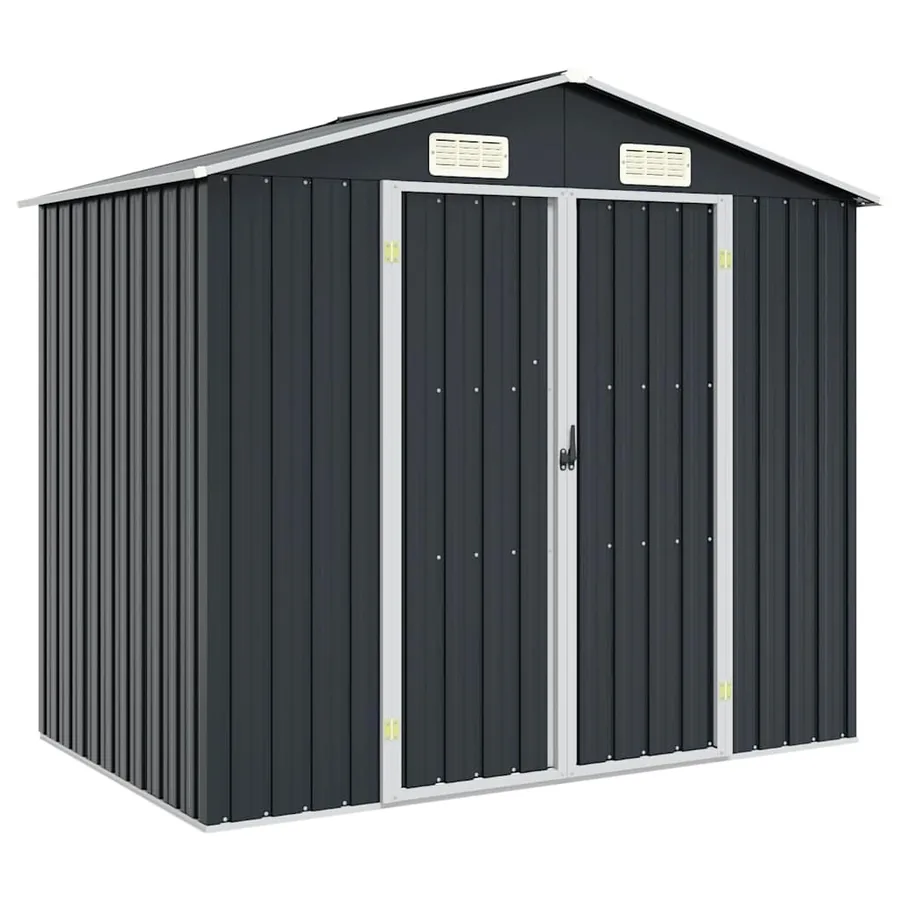 Abri de jardin Anthracite 205x129x183 cm Acier galvanisé